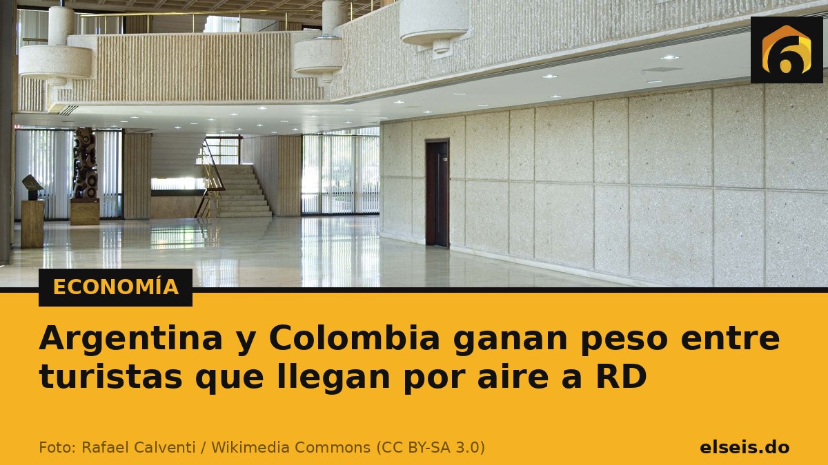 Argentina y Colombia ganan peso entre turistas que llegan por aire a RD