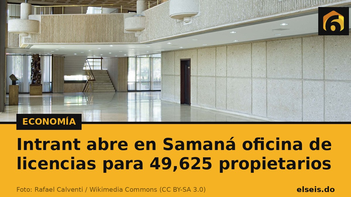 Intrant abre en Samaná oficina de licencias para 49,625 propietarios