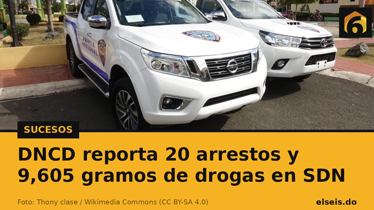 DNCD reporta 20 arrestos y 9,605 gramos de drogas en SDN