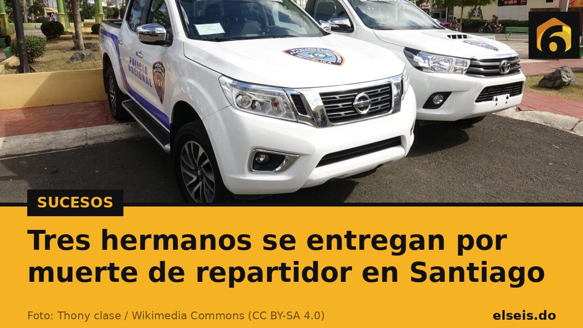 Tres hermanos se entregan por muerte de repartidor en Santiago