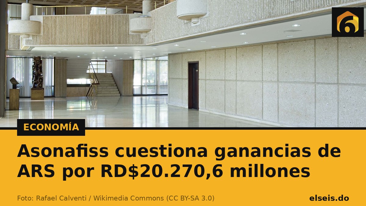 Asonafiss cuestiona ganancias de ARS por RD$20.270,6 millones