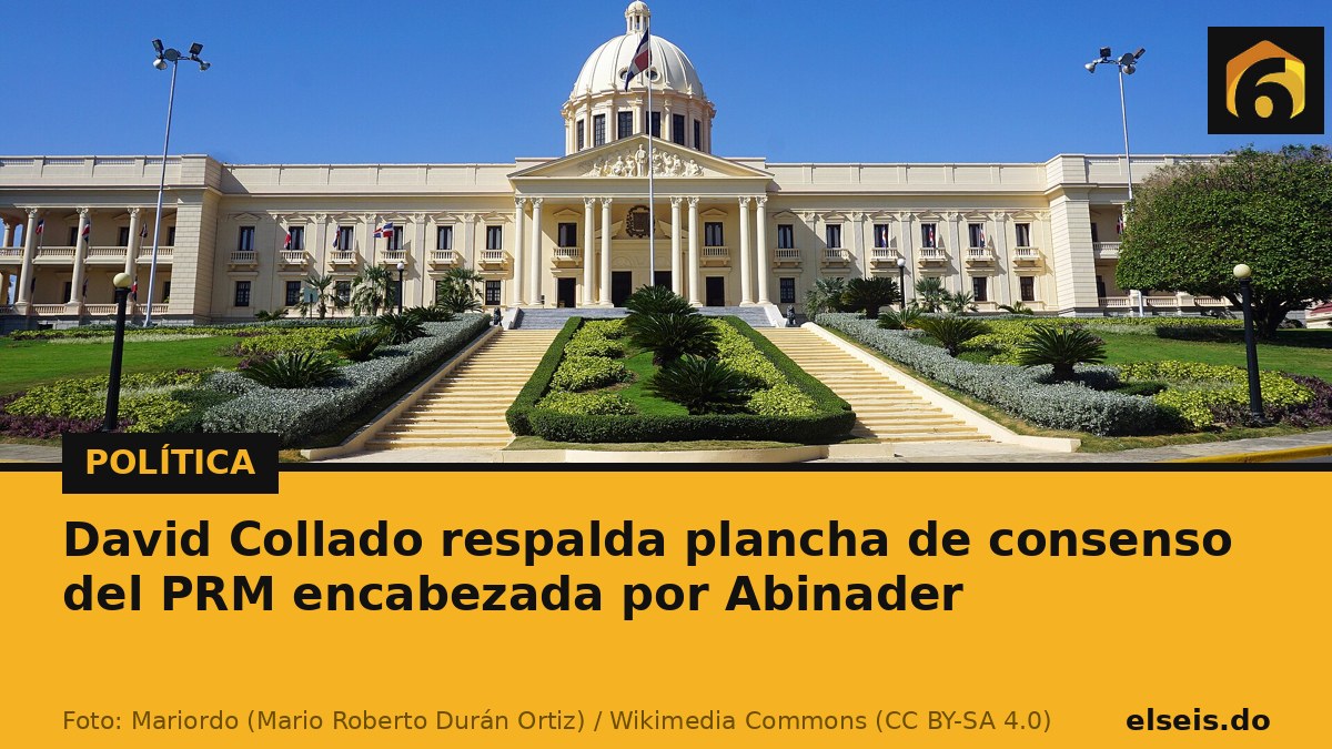 David Collado respalda plancha de consenso del PRM encabezada por Abinader