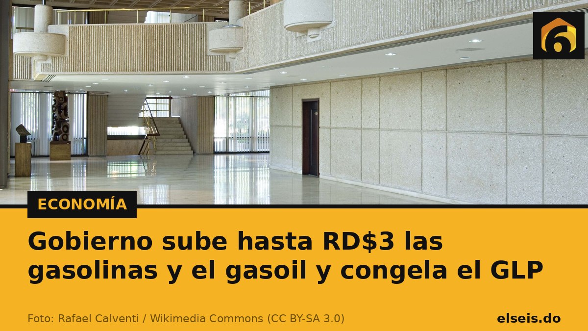 Gobierno sube hasta RD$3 las gasolinas y el gasoil y congela el GLP