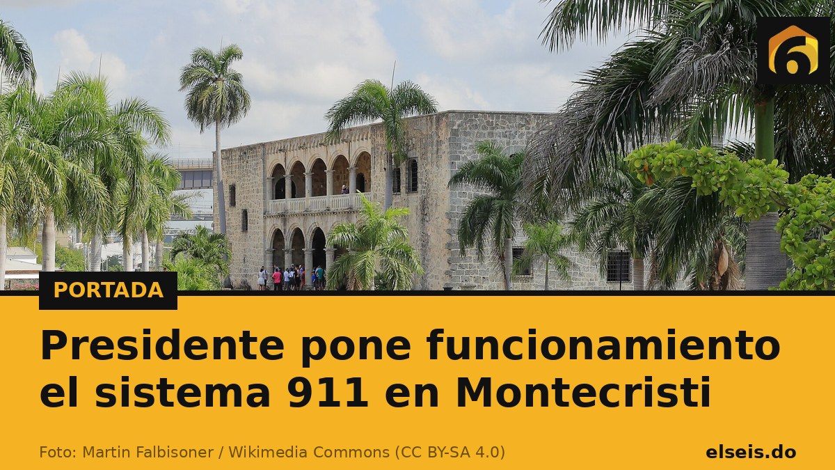 Presidente pone funcionamiento el sistema 911 en Montecristi