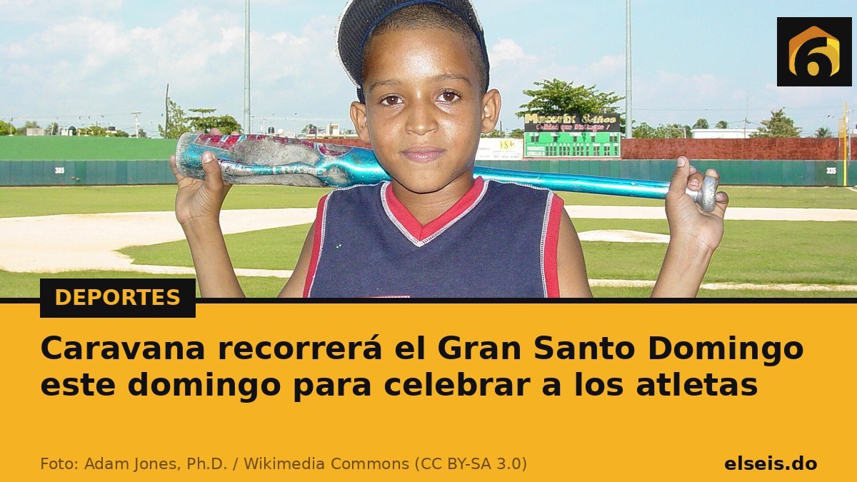 Caravana recorrerá el Gran Santo Domingo este domingo para celebrar a los atletas