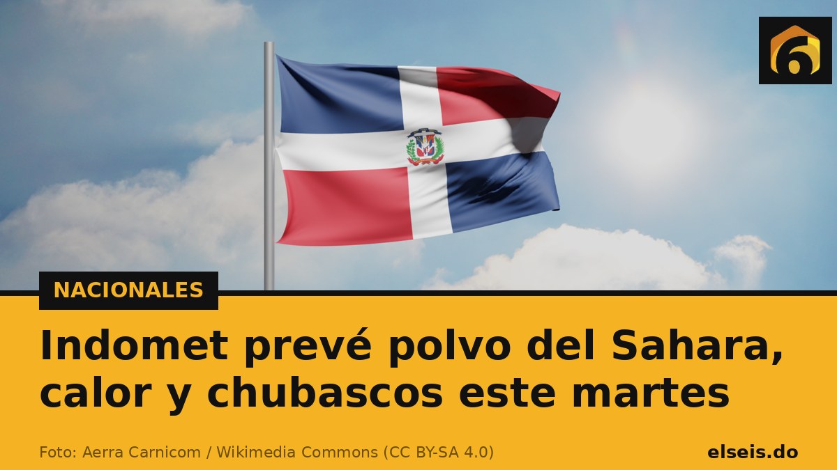 Indomet prevé polvo del Sahara, calor y chubascos este martes