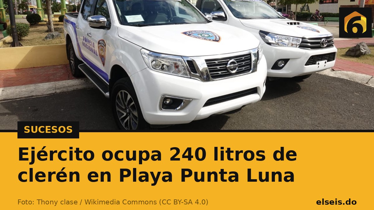 Ejército ocupa 240 litros de clerén en Playa Punta Luna