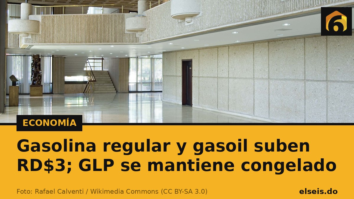 Gasolina regular y gasoil suben RD$3; GLP se mantiene congelado